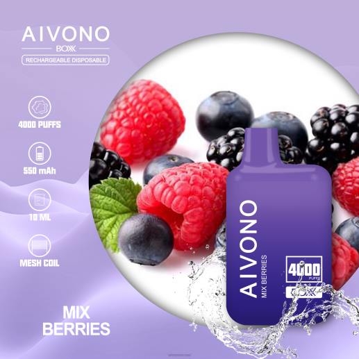 מערבבים פירות יער Aivono AIM BOXX 4000 6D22215 | Aivono Vape Review